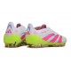 Crampon adidas Predator Elite FG Blanc Rose Lucide Citron Lucide