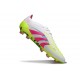 Crampon adidas Predator Elite FG Blanc Rose Lucide Citron Lucide