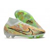 Nike Zoom Mercurial Superfly 9 Elite FG Chaussure Bonded - Vert Bleu Orange