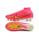 Chaussures Nike Mercurial Superfly 9 Elite AG Rouge Jaune