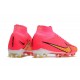 Chaussures Nike Mercurial Superfly 9 Elite AG Rouge Jaune