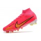 Chaussures Nike Mercurial Superfly 9 Elite AG Rouge Jaune