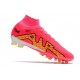 Chaussures Nike Mercurial Superfly 9 Elite AG Rouge Jaune