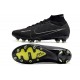 Nike Mercurial Superfly 9 Elite AG Shadow - Noir Gris Blanc Jaune Fluo