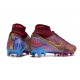 Chaussures Nike Mercurial Superfly 9 Elite AG KM Foncé Betterave Mtlc Vivid Or