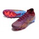 Chaussures Nike Mercurial Superfly 9 Elite AG KM Foncé Betterave Mtlc Vivid Or