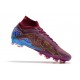 Chaussures Nike Mercurial Superfly 9 Elite AG KM Foncé Betterave Mtlc Vivid Or