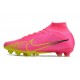 Chaussures Nike Mercurial Superfly 9 Elite AG Rose Jaune