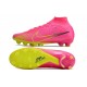 Chaussures Nike Mercurial Superfly 9 Elite AG Rose Jaune