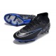 Chaussures Nike Mercurial Superfly 9 Elite AG Noir Chrome Hyper Royal