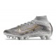 Chaussures Nike Mercurial Superfly 9 Elite AG Argent Métallique