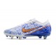 Nike Zoom Mercurial Vapor XV Elite Sg Pro Blanc Bleu