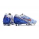 Nike Zoom Mercurial Vapor XV Elite Sg Pro Blanc Bleu