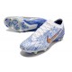 Nike Zoom Mercurial Vapor XV Elite Sg Pro Blanc Bleu