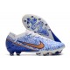 Nike Zoom Mercurial Vapor XV Elite AG-Pro Blanc Bleu Or