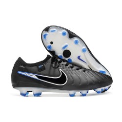 Chaussures Nike Tiempo Legend X Elite FG Noir Chrome Hyper Royal