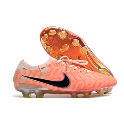 Chaussures Nike Tiempo Legend X Elite FG NU Goyave Givré Noir Orange Total
